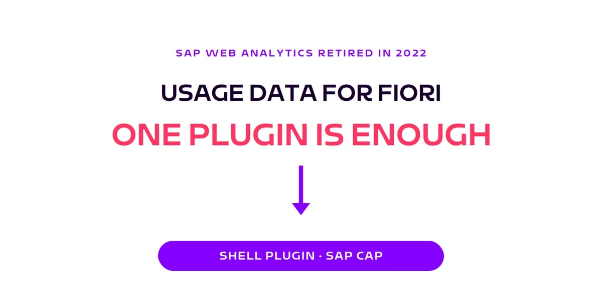 Usage data for Fiori: one shell plugin is enough